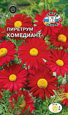 Семена Пиретрум Комедиант красный 0,1 г СеДеК