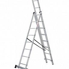 Лестница алюминиевая трёхсекционная 3x8 ст., серия NV 123