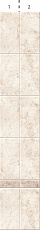 Панель ПВХ 250*2700*8мм Космея белая фон (1 рисунок из 2 шт.) (12шт/уп)