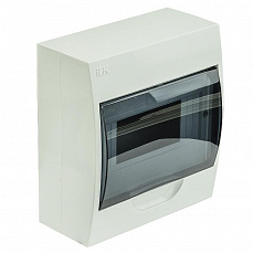 Щит распределительный навесной ЩРн-П-2 IP30 пластиковый белый прозрачная дверьКМПн 2/2